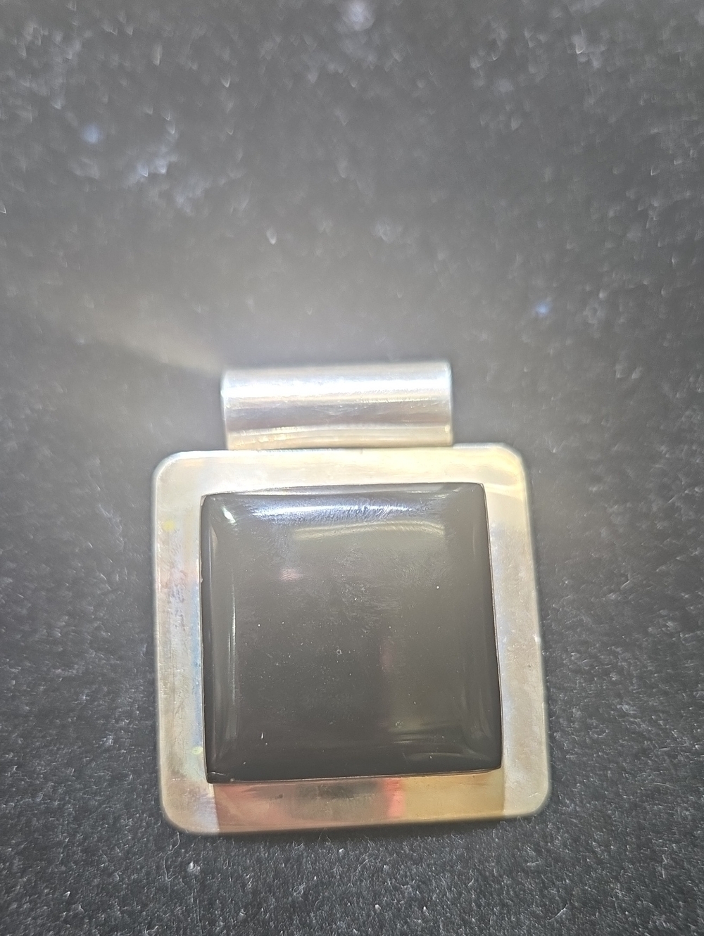 Sterling Silver Black Onyx Pendant